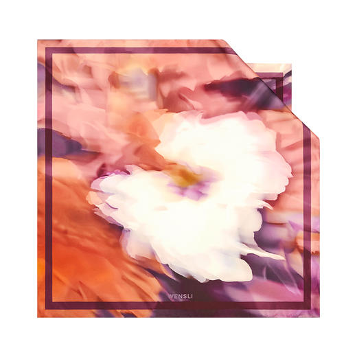 万事利双面印花大方巾-挽朝霞 商品图5