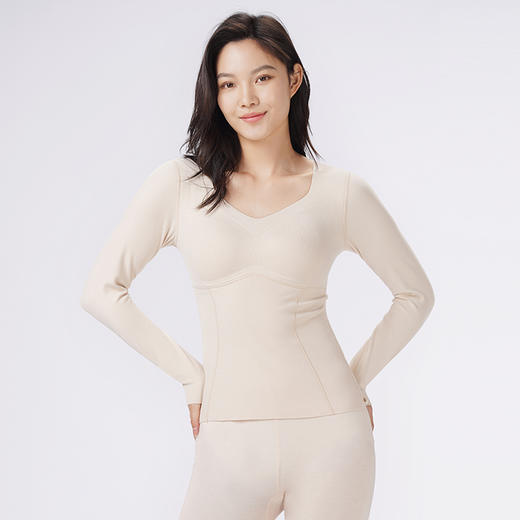 都市丽人保暖衣舒暖单件上衣双面绒中厚女士保暖衣单件上衣LWT5A6 商品图1