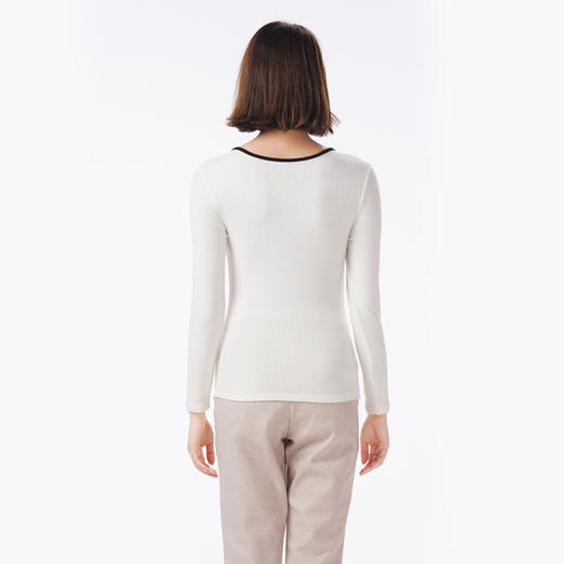 都市丽人保暖衣舒暖单件上衣螺纹双面磨毛中厚女士保暖衣单件上衣LWT5A1 商品图3