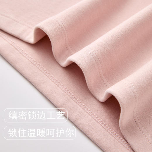 A类婴儿棉双面磨绒保暖内衣套装250g保暖内衣情侣纯棉女秋衣秋裤男套装加厚全棉打底裤 商品图2