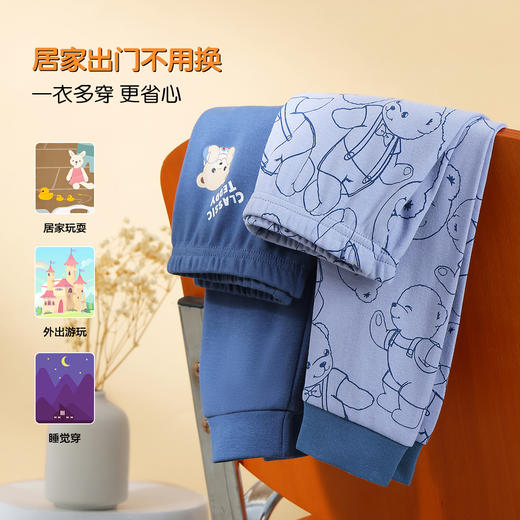 【2件装】【纯棉】【90-140】男童冬款保暖秋裤两件装 商品图1