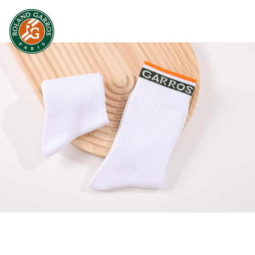 罗兰加洛斯法网运动袜男女中筒袜新款专业网球休闲袜吸汗训练跑步 商品图5