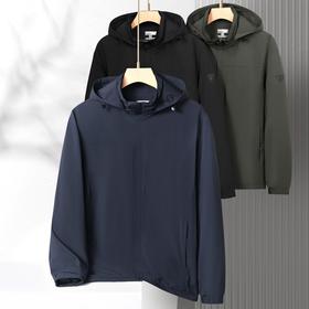 【可拆卸帽】【新款DSF】大依优型大码男装连帽薄棉棉衣夹克加肥加大休闲夹克胖子外套上衣