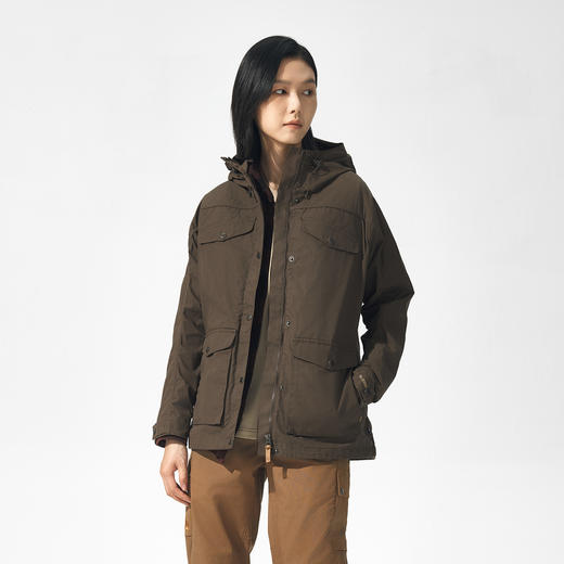 北极狐G-1000女士户外夹克 耐磨防泼水徒步露营连帽工装外套89856 商品图2