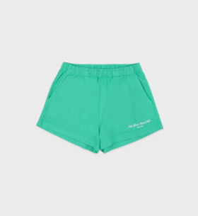 Sporty & Rich - NY Tennis Club Disco Shorts - Caribbean - 女装 - 短裤 - 海蓝色
