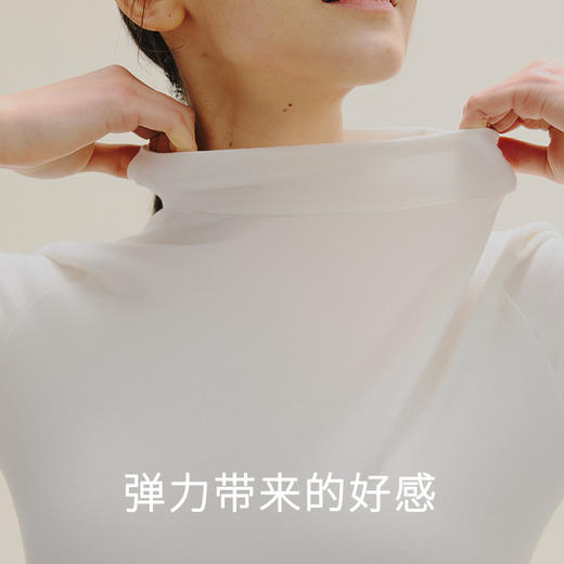 3A级抑菌保暖内衣女秋冬季中领纯棉薄款全棉毛衫内穿打底秋衣秋裤套装 商品图1