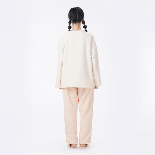 都市丽人睡衣生活家居长袖家居服仿半边绒厚女士半边绒套装LHT2P5 商品图3