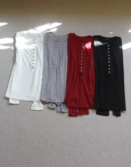 清风拂过 好个秋 哈！女段 软薄的天丝羊毛 微包身 亨利领 针织衫 4色入 商品图0