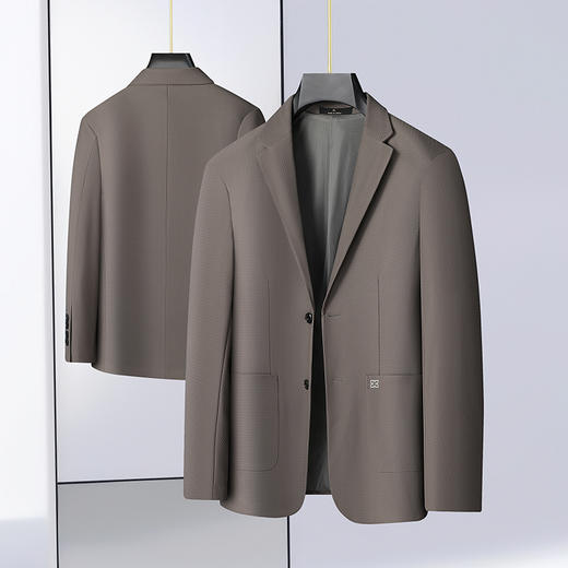 【新款DAB】大依优型品质西服外套商务夹克男宽松加肥加大码上衣胖子正装休闲 商品图3