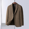 【100%绵羊毛】【新款DAB】大依优型品质绵羊毛双面呢大衣西服外套商务夹克男宽松加肥加大码上衣胖子正装休闲 商品缩略图0