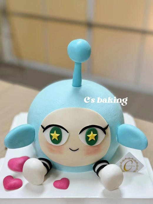 #蛋仔派对-小蓝蛋  忌廉蛋糕【半翻糖蛋糕需提前2天预订】（默认自提，收费配送请联系客服） 商品图0