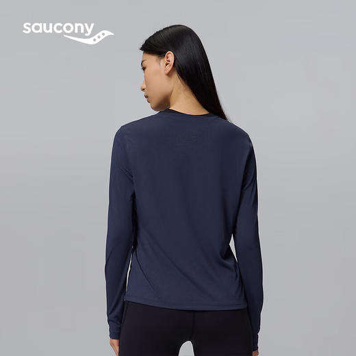 Saucony 索康尼 女款秋冬长袖保暖针织衫跑步运动上衣T桖 商品图1