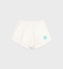 Sporty & Rich - Connecticut Crest Disco Shorts - Coconut - 女装 - 短裤 - 椰奶白 商品缩略图0