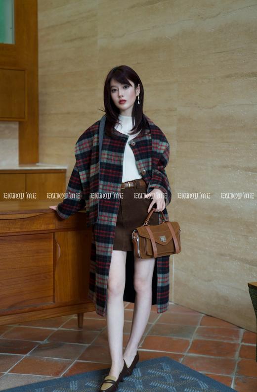 【门店同款】ENJOY冬季自由意志A字灯芯绒短半裙 159546620 商品图2