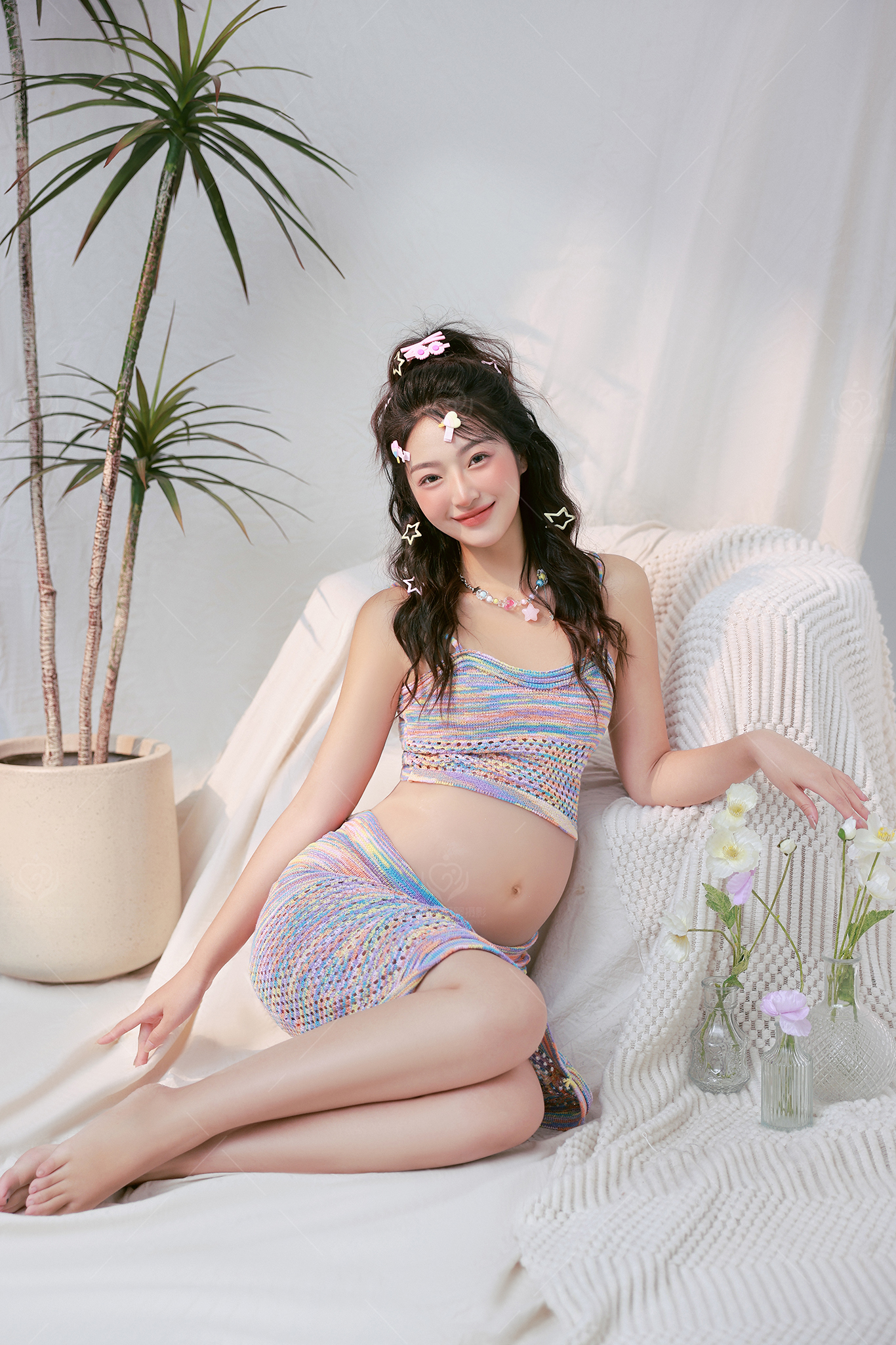 【0元免费拍】成都【艾洛汀】孕妇照5张精修底片，提供宝爸2套服装拍摄！