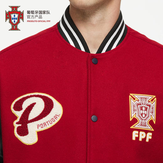 【官方正版】葡萄牙国家队丨时尚重工刺绣拼色棒球夹克 商品图3