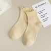 【学院风花边公主袜】袜子女春夏款木耳边短筒袜，透气好清爽无骨不硌脚，纯色简约风女士棉袜JK潮日系月子袜女袜QQ 商品缩略图9
