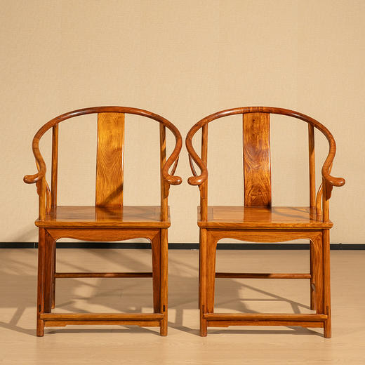 二十世纪 黄花梨圈椅（一对） 商品图0