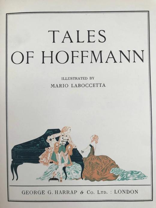 1932年 霍夫曼故事集 马里奥·拉博切塔彩色艺术插图 布面精装16开 商品图2