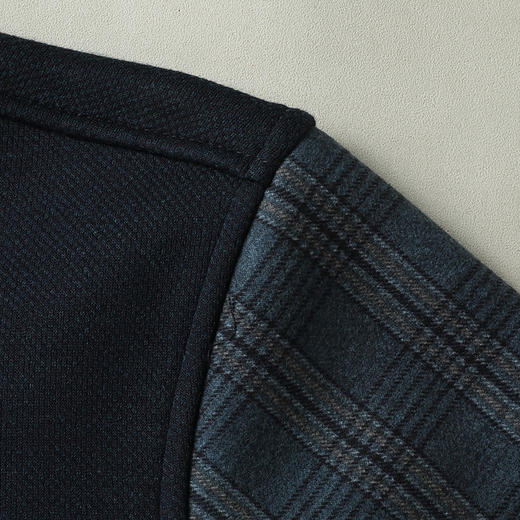 【加绒】【新款DWP】大依优型大码假两件长袖T恤衬衫领卫衣男装加肥加大体恤大号上衣胖子商务休闲 商品图6