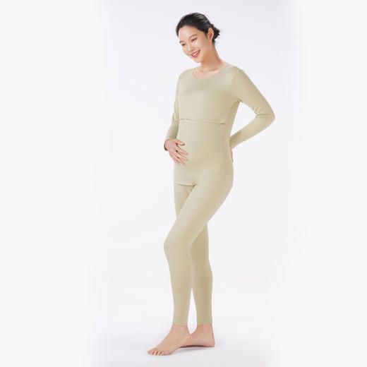 都市丽人保暖衣舒暖套装炫彩绒中厚不勒肚孕哺套装LWT1A6 商品图2
