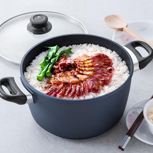 【小家电】Revere蓝宝石带盖不粘锅中华汤锅 24cm RWS-6824C/YK HF 商品图1