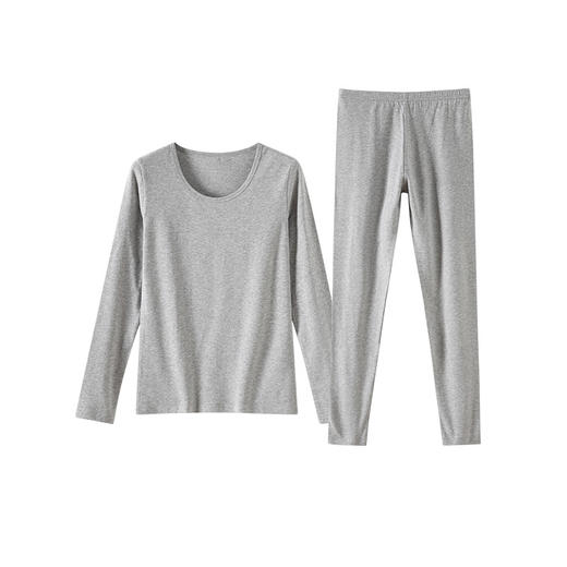 秋衣秋裤抗菌女士纯棉套装女薄款保暖内衣莱卡棉打底套装大码显瘦保暖衣 商品图6