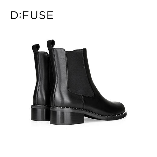 Dfuse迪芙斯2024冬季新款甜酷短靴酷帅感铆钉切尔西靴冬靴DF44116584 商品图2