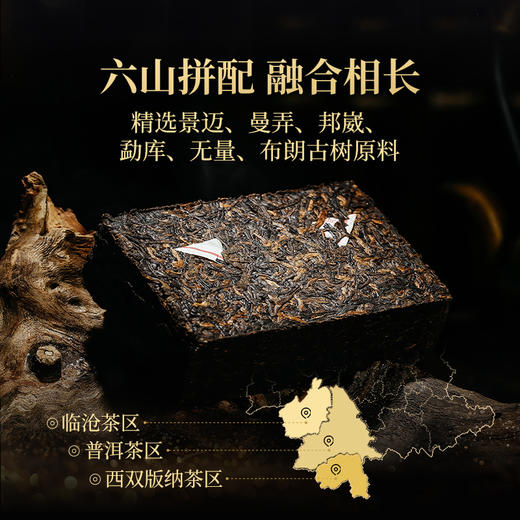 澜沧古茶2016年第3代乌金普洱茶熟茶名山古树熟普砖茶125g 商品图3