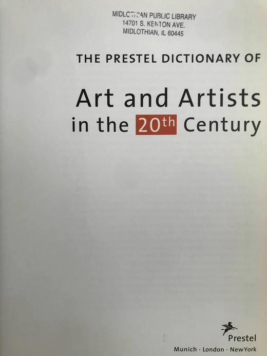 二十世纪艺术与艺术家辞典 501幅彩色插图 精装16开 商品图3