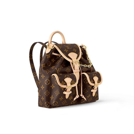 LouIs VUITTON Excursion 抽绳开合可拆卸链条 Monogram 涂层帆布 单肩包背包双肩包 小号 女款 棕色（CB） 商品图4