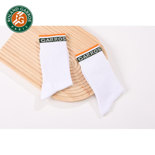 罗兰加洛斯法网运动袜男女中筒袜新款专业网球休闲袜吸汗训练跑步 商品图4