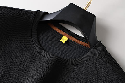 【新款DG】大依优型大码长袖卫衣圆领加肥加大肥佬休闲宽松透气上衣打底T恤 商品图3