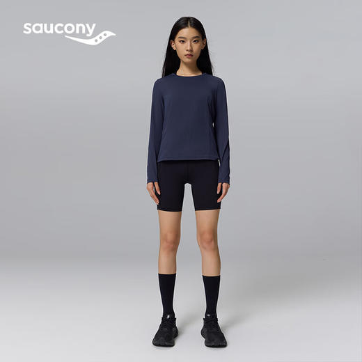 Saucony 索康尼 女款秋冬长袖保暖针织衫跑步运动上衣T桖 商品图4