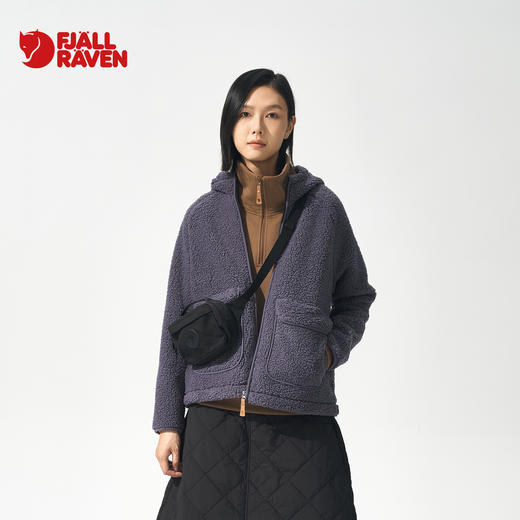 北极狐 女士连帽羊羔毛外套 2024秋冬 城市户外保暖夹克04242262 商品图0