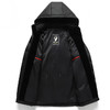 【皮羽绒】【可拆卸帽】【新款DTX】大依优型大码羽绒服皮夹克PU外套加肥加大肥佬休闲上衣男士胖子秋冬 商品缩略图3