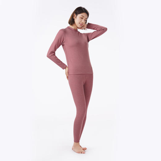 都市丽人保暖衣舒暖套装羊绒蛋白抗菌绒中厚女士保暖衣套装LWTAA4 商品图2