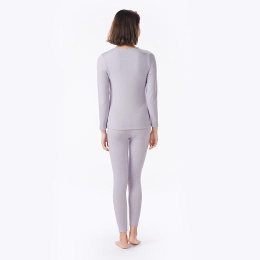 都市丽人保暖衣舒暖套装天丝德绒膨体绒中厚女士保暖衣天丝套装LWT9A1 商品图3