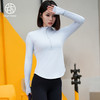 跃牌【周游世界系列】 健身服女秋冬款高弹力立领高级感跑步运动上衣半拉链透气显瘦长袖 TP0660 商品缩略图2