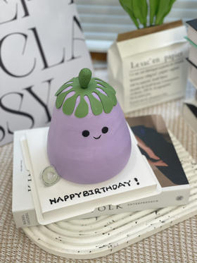 四寸茄子奶油蛋糕 下单前请仔细阅读商品详情