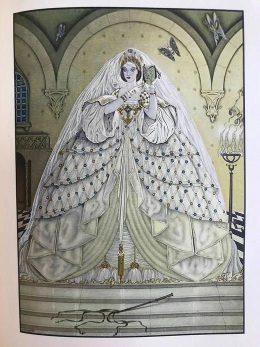 1932年 霍夫曼故事集 马里奥·拉博切塔彩色艺术插图 布面精装16开 商品图7