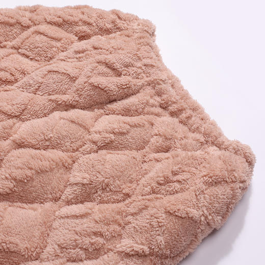 都市丽人睡衣夹棉系列长袖家居服长毛绒提花夹棉加加厚女士夹棉套装LHT1U1 商品图7