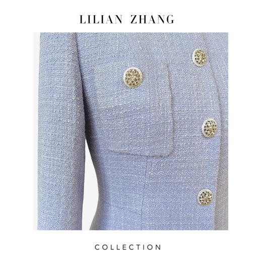 C系列-“定制”——“香氛佳人”——普罗旺斯——千金风A摆连衣裙  2401152 商品图3