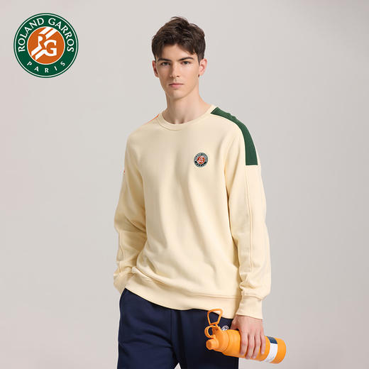 罗兰加洛斯法网官方正品 2021春季新款卫衣男女运动休闲撞色加绒 商品图4