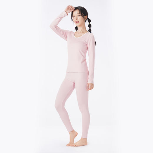 都市丽人保暖衣舒暖套装无缝面料中厚女士保暖衣套装LWT3A3 商品图2