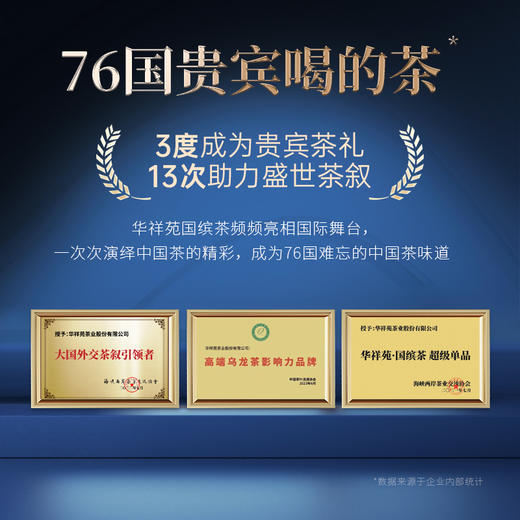 华祥苑-83g五星国缤小蓝罐大红袍10罐装 商品图1