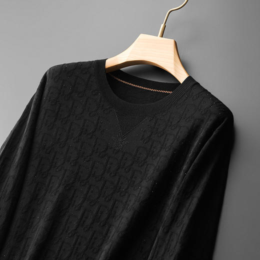 【新款DDS】大依优型大码男装圆领毛衫线衣针织衫休闲加肥加大男士胖子大码内搭上衣毛衣 商品图6