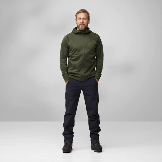 北极狐男士抓绒衣2024秋冬户外露营连帽外套徒步保暖夹克12600228 商品图1