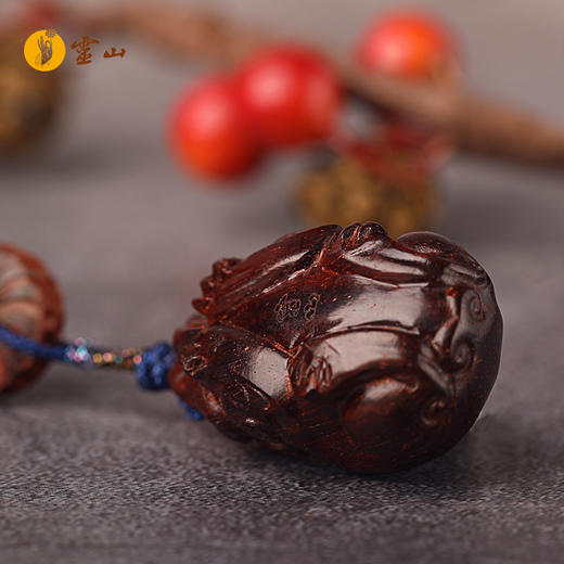 灵山木迦·貔貅紫檀挂件 商品图2