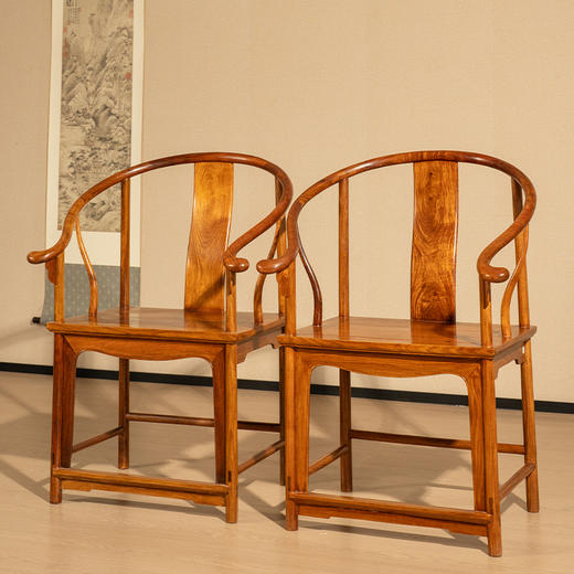 二十世纪 黄花梨圈椅（一对） 商品图1